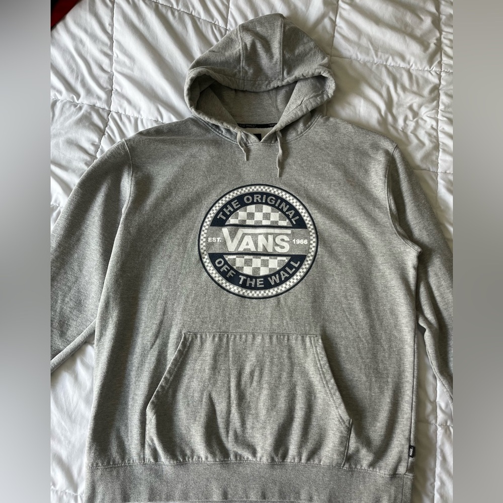 Vans Hoodie (XXL) - Lightly Worn, Classic Grey